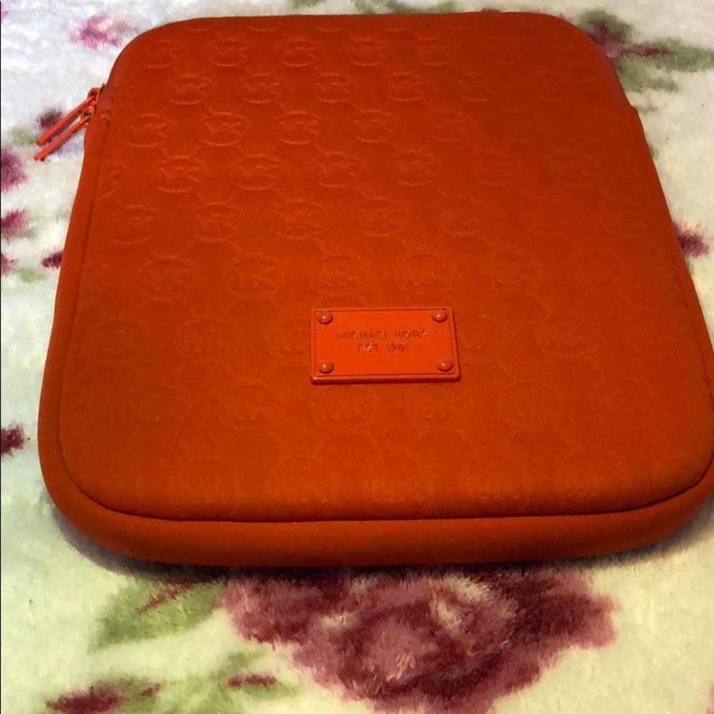 Michael Kors neoprene iPad, tablet cover orange